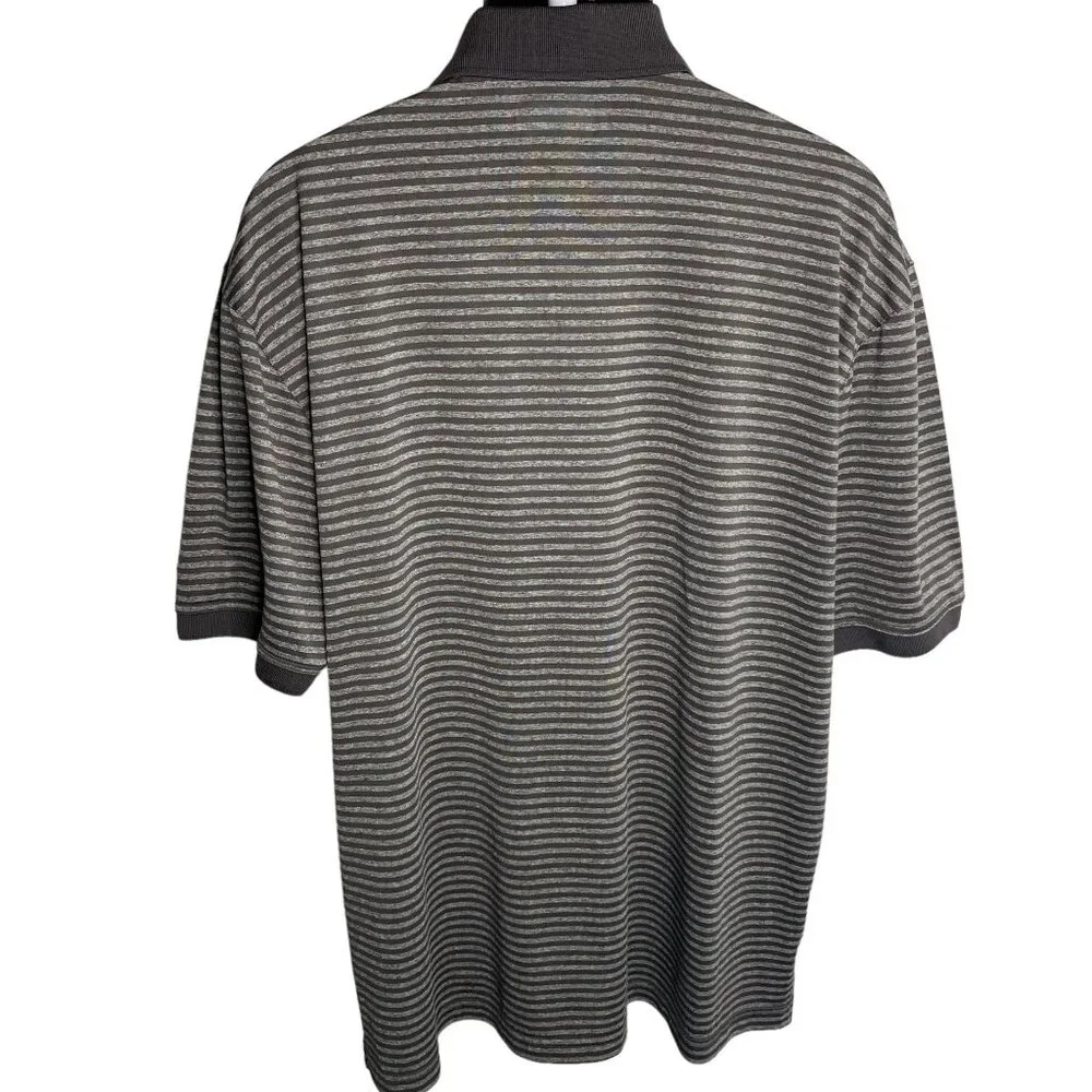 Ben Hogan Athletic Golf Polo Shirt XL Grey Short Sleeve Buttons Collar Stretch - Picture 4 of 6